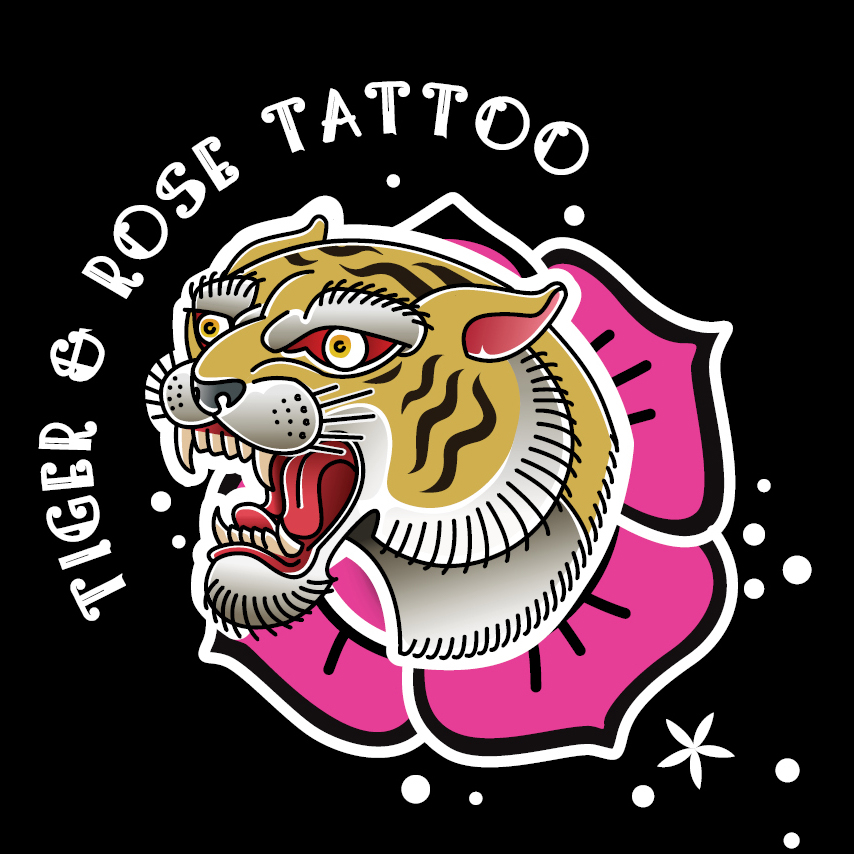 Tiger & Rose Tattoo logo