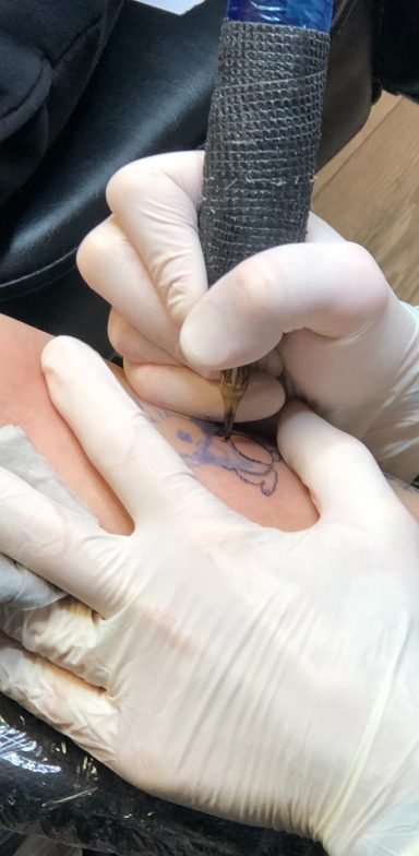 Small tattoo doing done